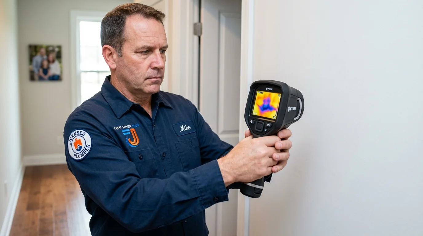 Thermal imaging leak detection by Johns Plumbing LLC in Horsham